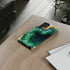 Green Geode in Watercolor - Impact Resistant Phone Case